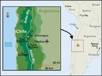 Аконкагуа, карта