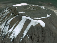 Килиманджаро из google Планета земля